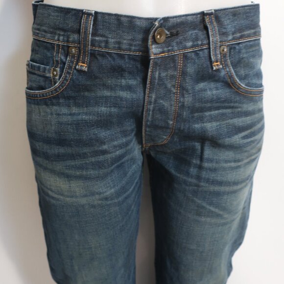 Mens Rag & Bone Slim Straight Dark Blue Jeans 32 - Picture 4 of 7